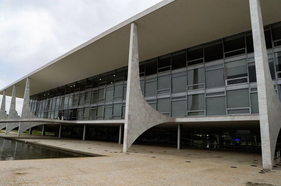 Fachada do Palácio do Planalto, em Brasília.