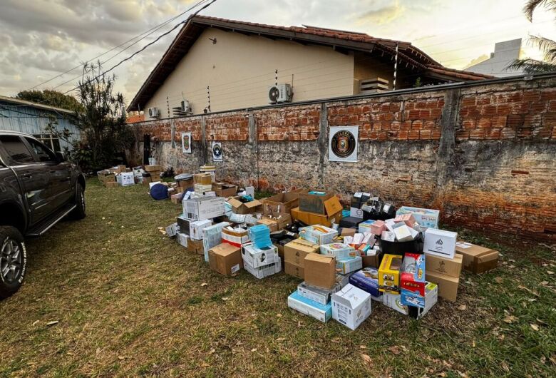 Foram presos cerca de R$ 600 mil em produtos contrabandeados