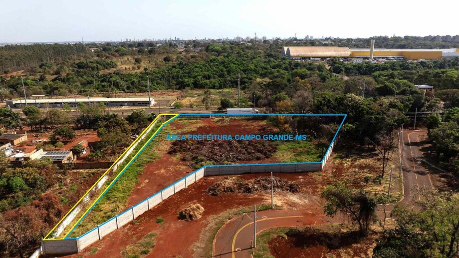 Terreno de 7.450m² no Bairro Universitário, em Campo Grande, será leiloado com lance inicial de R$2,3 milhões
