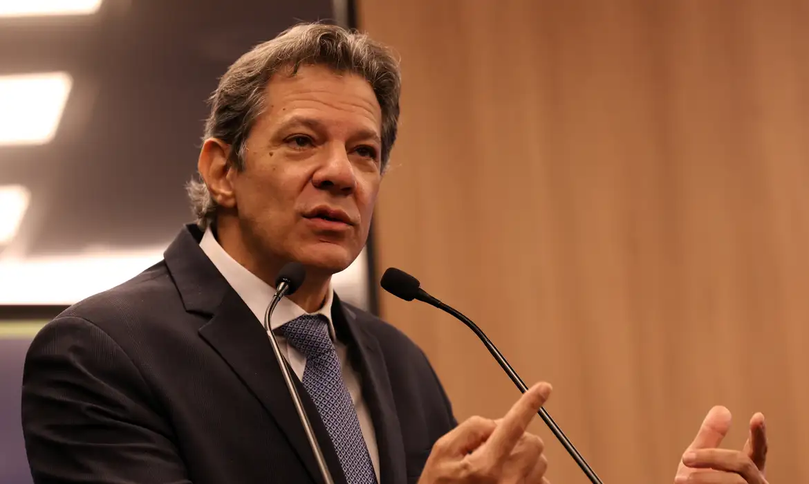 O ministro da Fazenda, Fernando Haddad