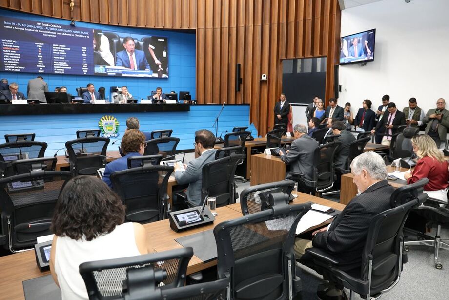 Sessão plenária na ALEMS tem início às 9h e é aberta à participação de toda sociedade