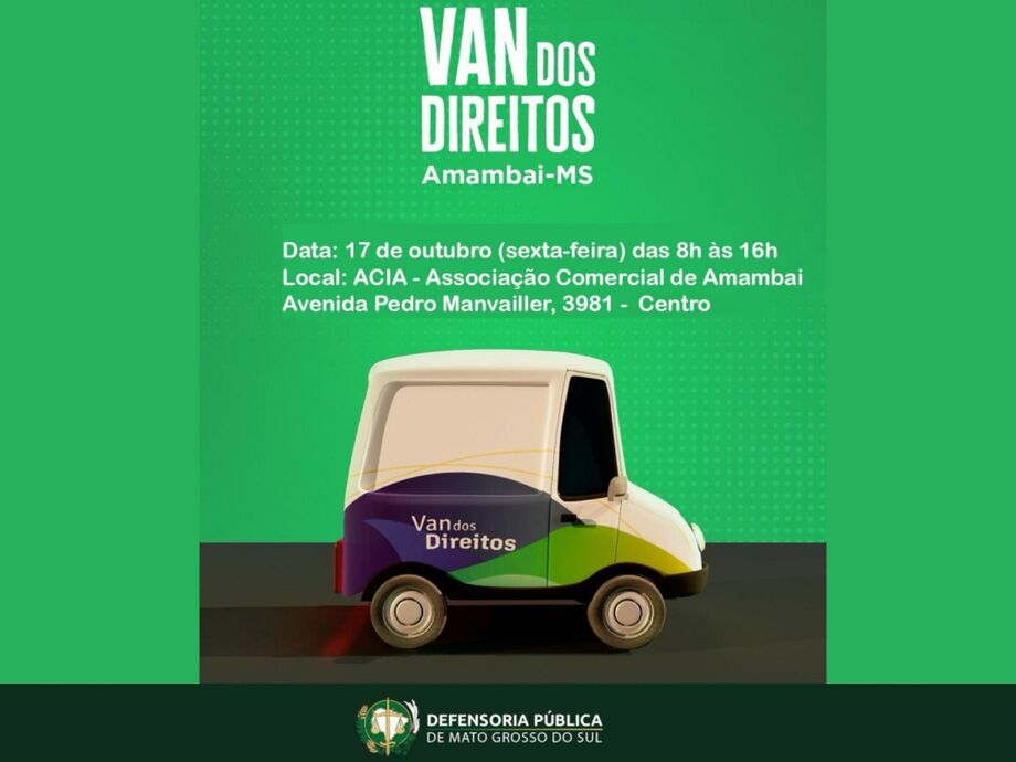 Van da Justiça Itinerante presta atendimentos jurídicos gratuitos em comunidades do interior de Mato Grosso do Sul