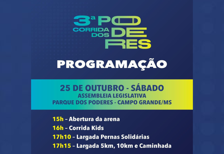 Provas para adultos e crianças movimentam o sábado no Parque dos Poderes
