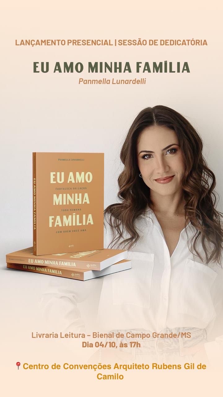 Campo-grandense Panmella Lunardelli lança livro sobre família neste sábado na Bienal