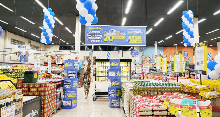 Cada R$ 100 em compras dá direito a participar do sorteio de pacotes de viagem com acompanhante