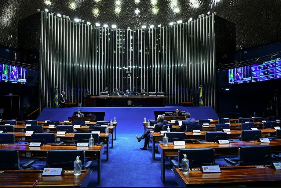 Plenário do Senado; apenas o Republicanos ainda não fez indicações à CPI do Crime Organizado.