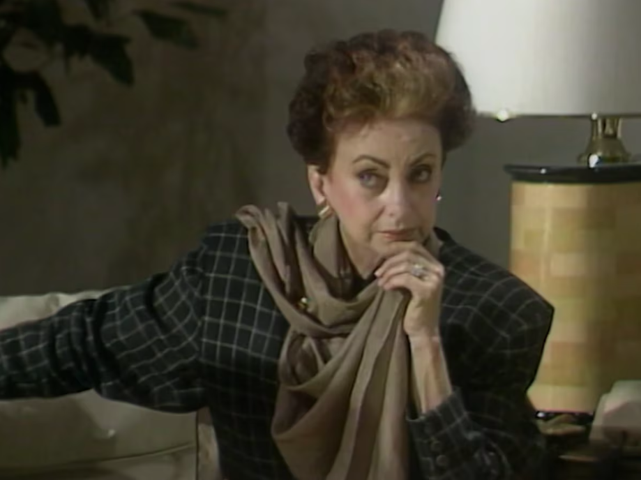 Beatriz Segall como Odete Roitman em cena de 'Vale Tudo'.