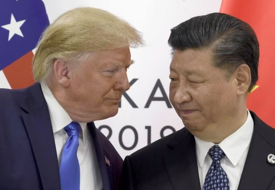 Presidente dos Estados Unidos, Donald Trump, e o presidente da China, Xi Jinping.