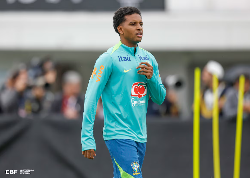 Rodrygo está de volta à seleção brasileira e vai participar de amistosos contra Coreia do Sul e Japão.
