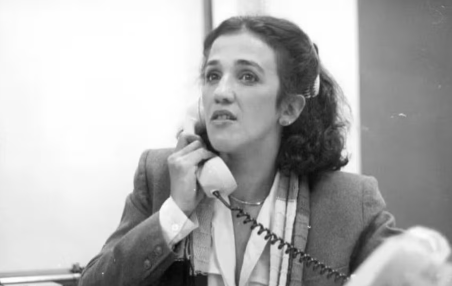 Theresa Walcacer nos bastidores do Jornal da Globo