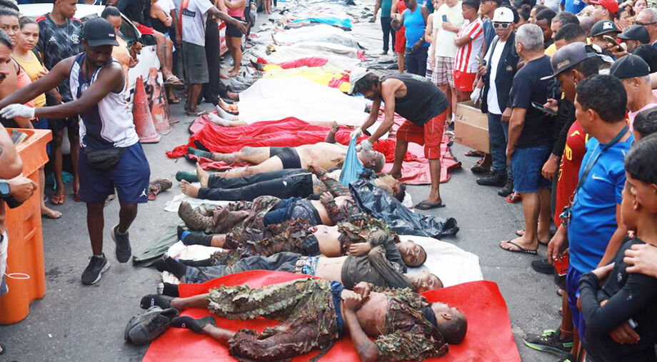 Operação no Rio deixa 121 mortos e revela uso de drones, fuzis e táticas de guerra pelo Comando Vermelho.