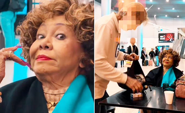 Sem perceber o engano, homem pediu fotos, autógrafo e ainda deixou os pertences aos cuidados de Alcione