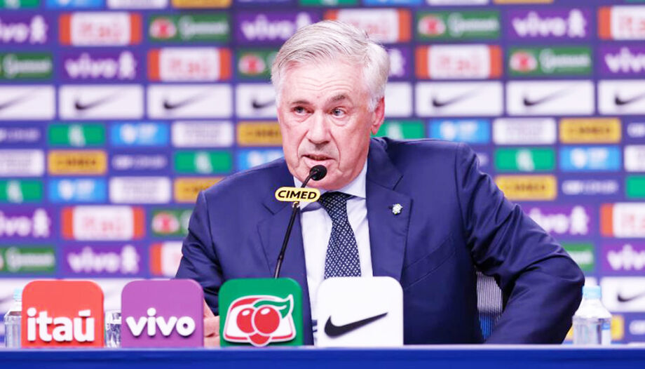 Carlo Ancelotti, técnico da seleção brasileira, convocou 25 jogadores para amistosos com Coreia do Sul e Japão