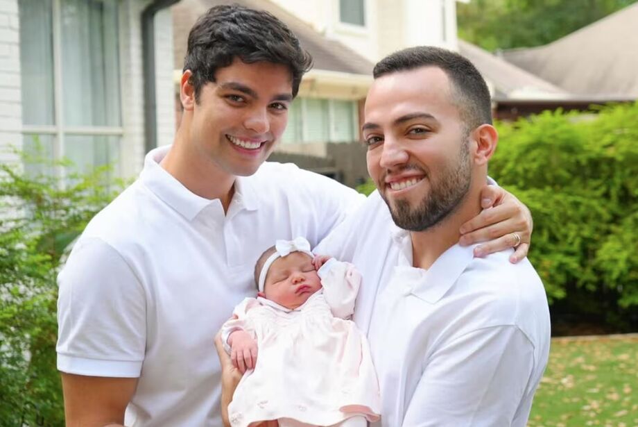 Nasce Mia, primeira filha de Lucas Bley e Lucas Rangel