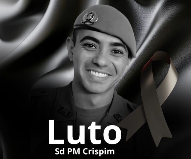A PMSP divulgou imagem em homenagem ao soldado Crispim