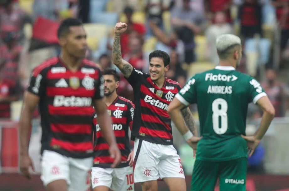 Pedro foi o destaque do Flamengo na vitória por 3 a 1 sobre o Palmeiras.