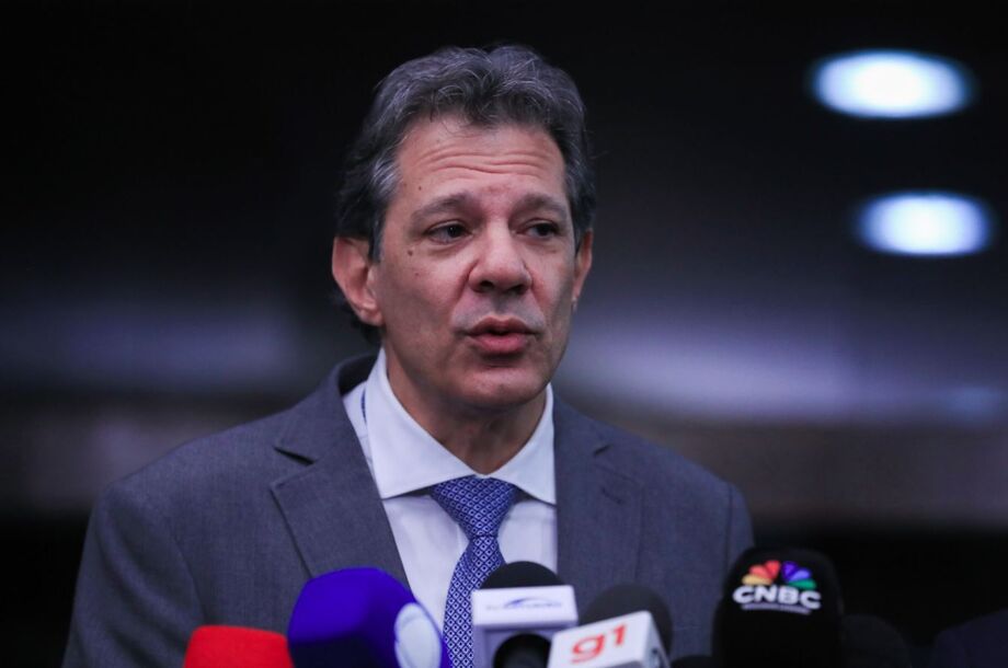 O ministro da Fazenda, Fernando Haddad