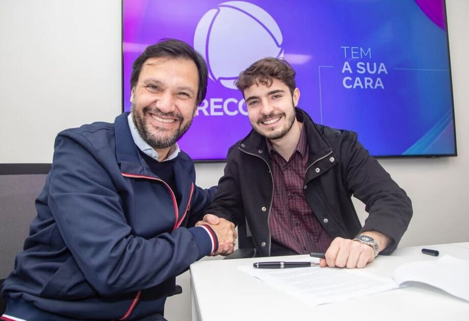 João Augusto Liberato com Antonio Guerreiro, vice-presidente de jornalismo RecordTV
