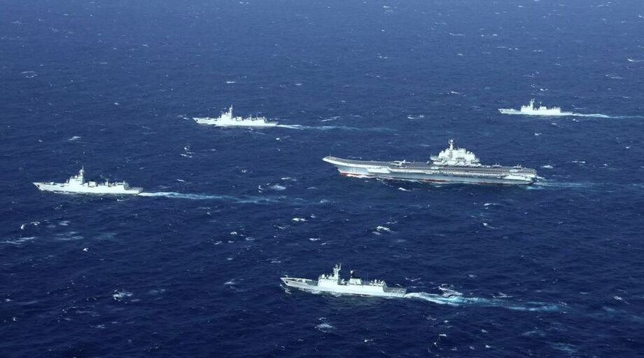 Área do Mar da China Meridional onde a aeronave dos EUA caiu durante exercício militar. Região é foco de tensão entre Pequim e Washington.