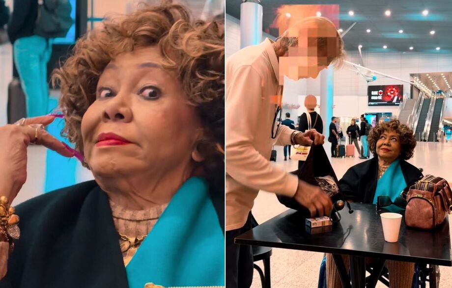 Sem perceber o engano, homem pediu fotos, autógrafo e ainda deixou os pertences aos cuidados de Alcione