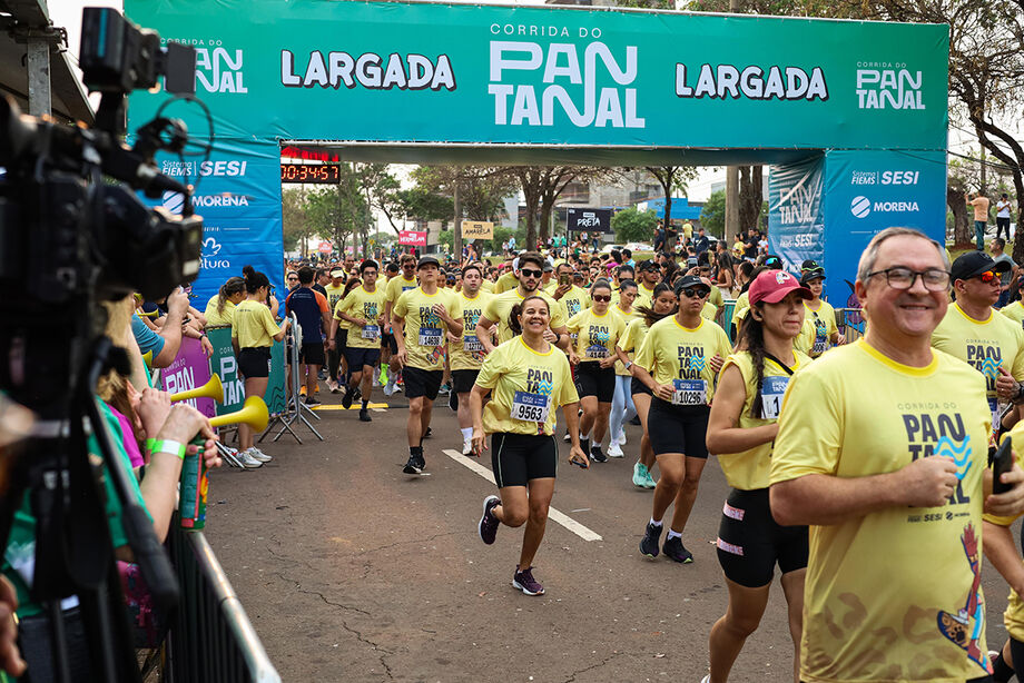 Corrida do Pantanal terá largada dividida por ritmo e cores, com prova principal no dia 12 de outubro em Campo Grande.