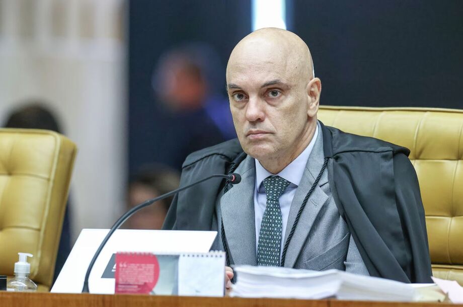 O ministro Alexandre de Moraes é alvo de ação do Rumble e da Trump Media.