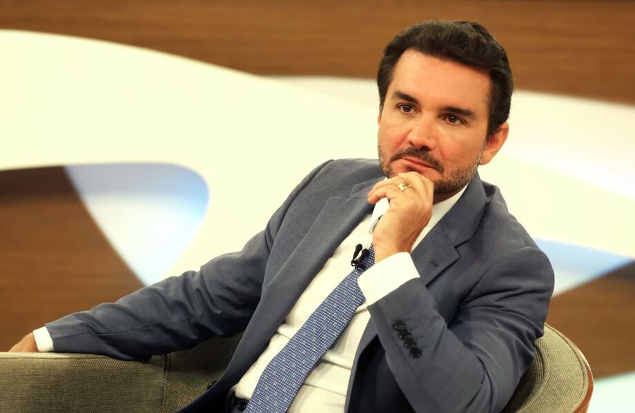 São Paulo 7/4/2025 - Roda Viva - O ministro do turismo, Celso Sabino (União Brasil), participa do Programa Roda Viva, da TV CUltura.