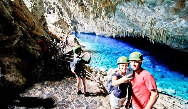 Gruta do Lago Azul é o atrativo turístico mais visitado de Bonito e bateu recorde em 2025.