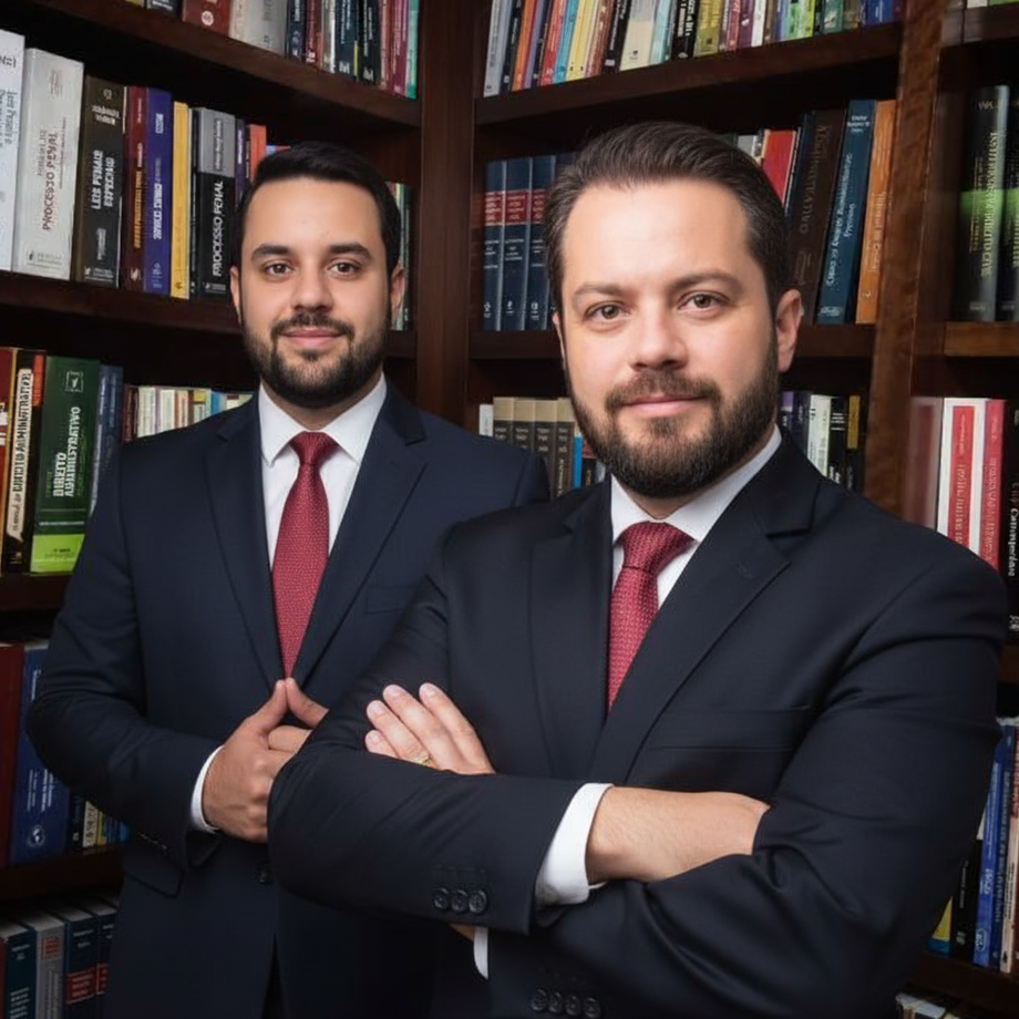 Os advogados responsáveis pela defesa do prefeito de Terenos, Henrique Budke, Julicezar Noceti Barbosa e Felipe Barbosa Silva