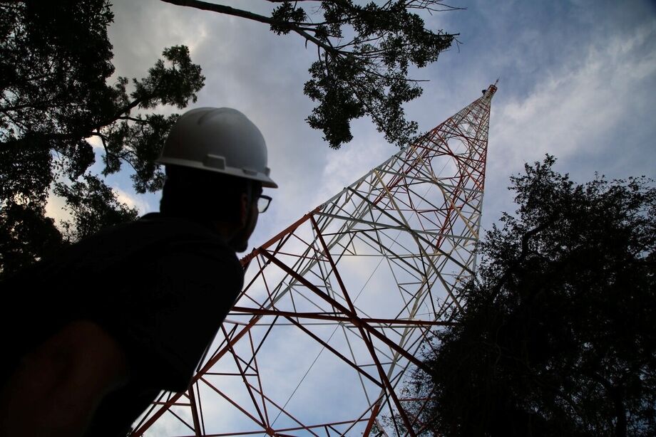 Com 82 metros de altura, torre da Rádio e TV ALEMS reforça alcance da comunicação pública no Estado