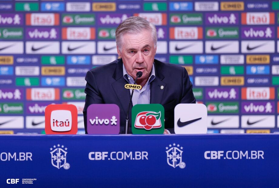 Carlo Ancelotti deu prioridades a atletas que atuam na Europa e só chamou dois do Brasileirão.