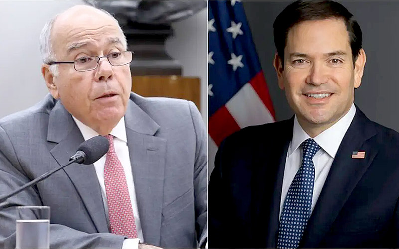 Mauro Vieira e Marco Rubio devem discutir medidas comerciais, diplomáticas e estratégicas em Washington