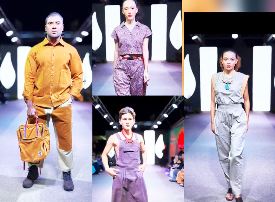 Modelos com roupas da marca Touché