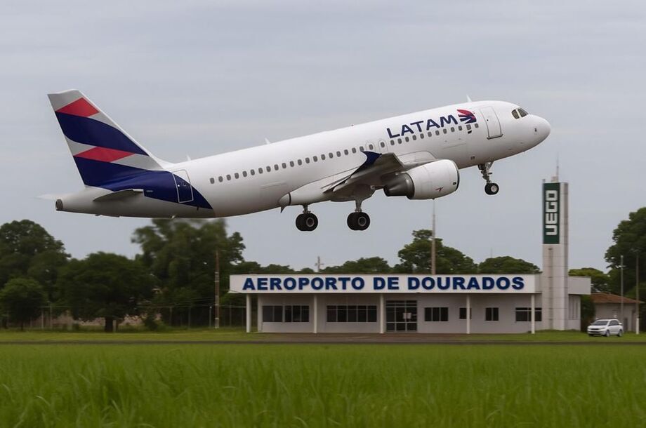 Latam passa a operar voos entre Dourados e São Paulo em seis dias da semana a partir de março