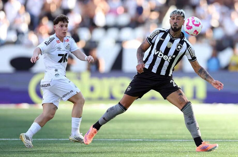 Botafogo e Santos empatam numa tarde quente no Rio de Janeiro