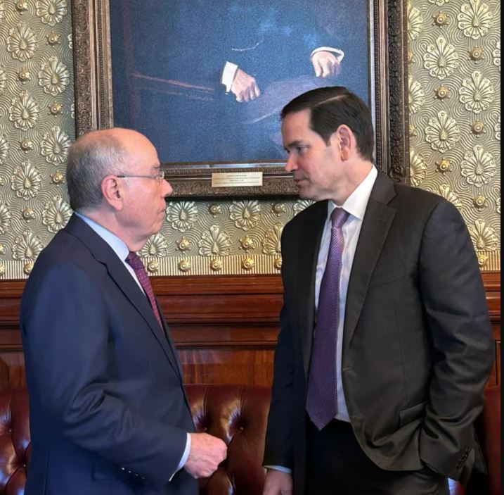 Mauro Vieira e Marco Rubio conversam na Casa Branca