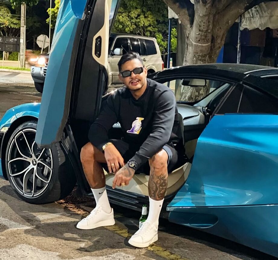 O rapper Hungria, que foi internado em Brasília sob suspeita de ter consumido bebida adulterada.