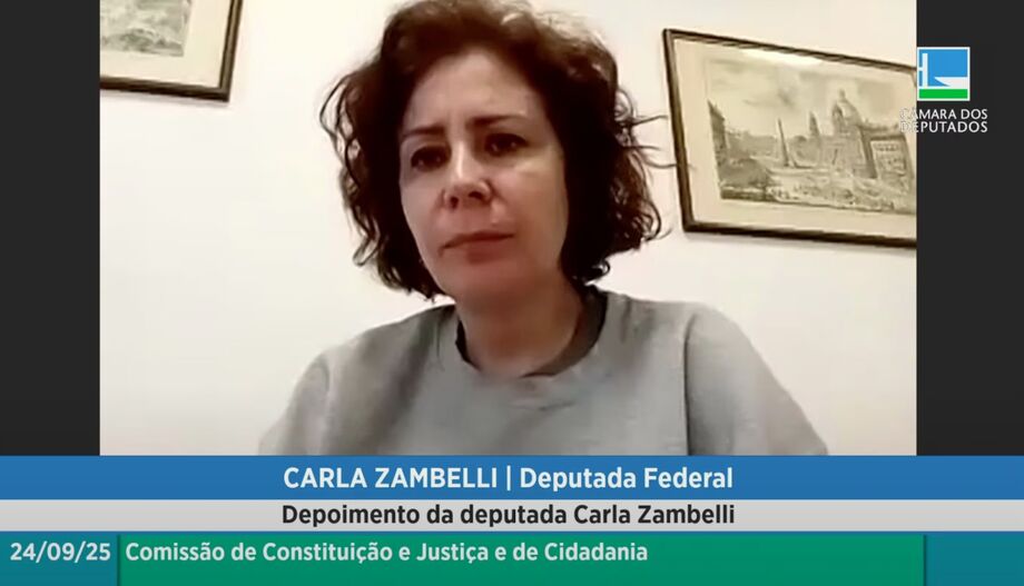 Carla Zambelli está presa em Roma, na Itália, desde o mês de julho