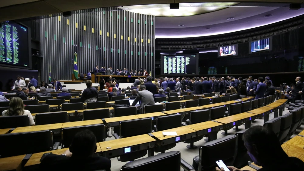 O plenário da Câmara dos Deputados.