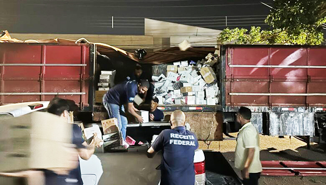 Polícia apreende perfumes importados sem nota fiscal avaliados em até R$ 20 milhões em Campo Grande.