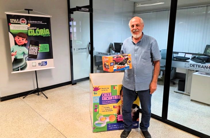 Detran-MS da início à Campanha Caixa Encantada com as primeiras doações de brinquedos para o Natal de crianças atendidas por projetos sociais.