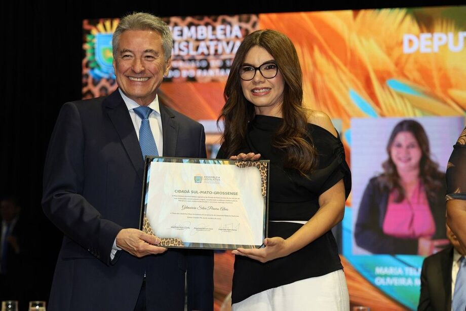 Márcia Alves é homenageada pela ALEMS com título de Cidadã Sul-Mato-Grossense, em evento na Capital