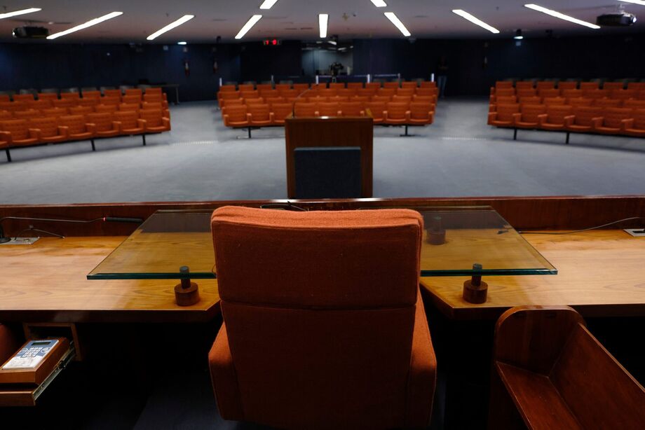 Plenário da primeira turma do Supremo Tribunal Federal (STF), localizado no prédio anexo da corte em Brasília.
