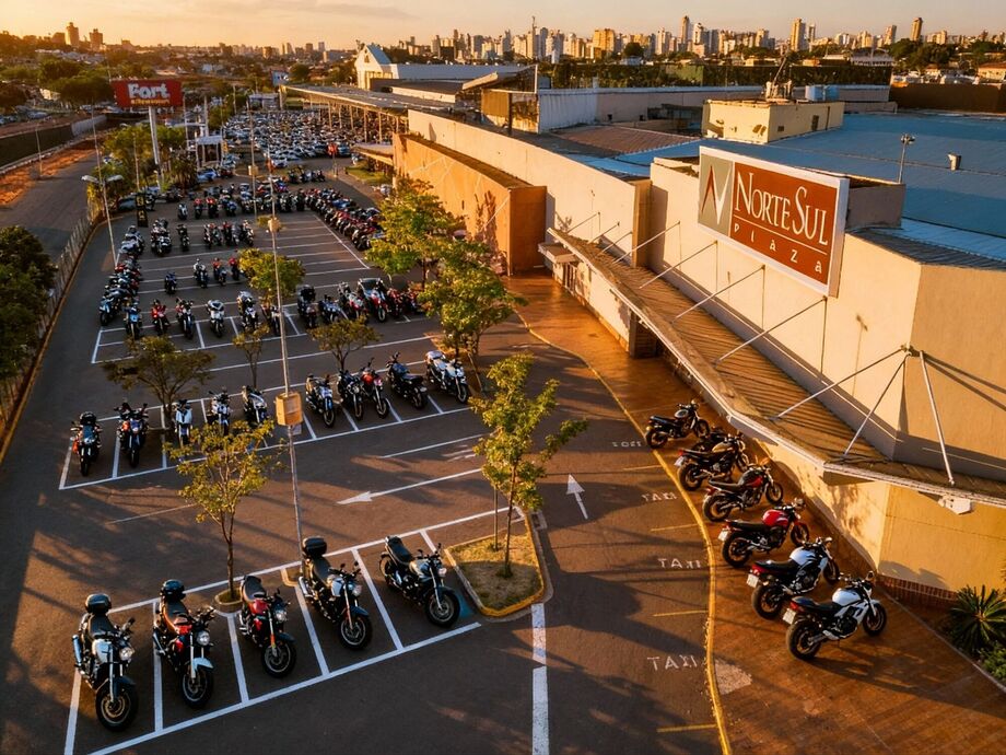 Encontro de motos, música e ação social será remarcado após alerta de risco climático e decisão conjunta com o shopping