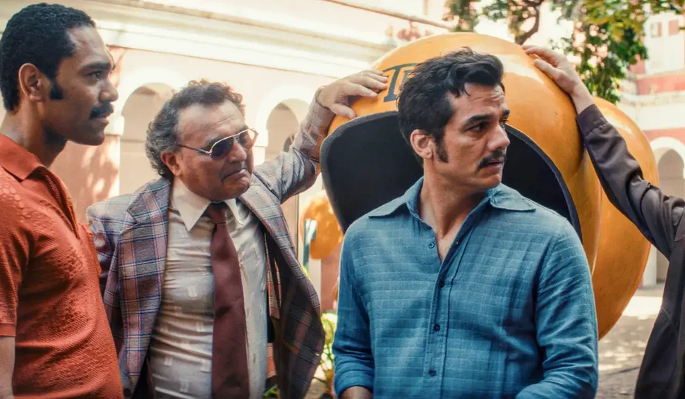 Wagner Moura em cena de O Agente Secreto, que concorre a uma vaga no Oscar 2026.