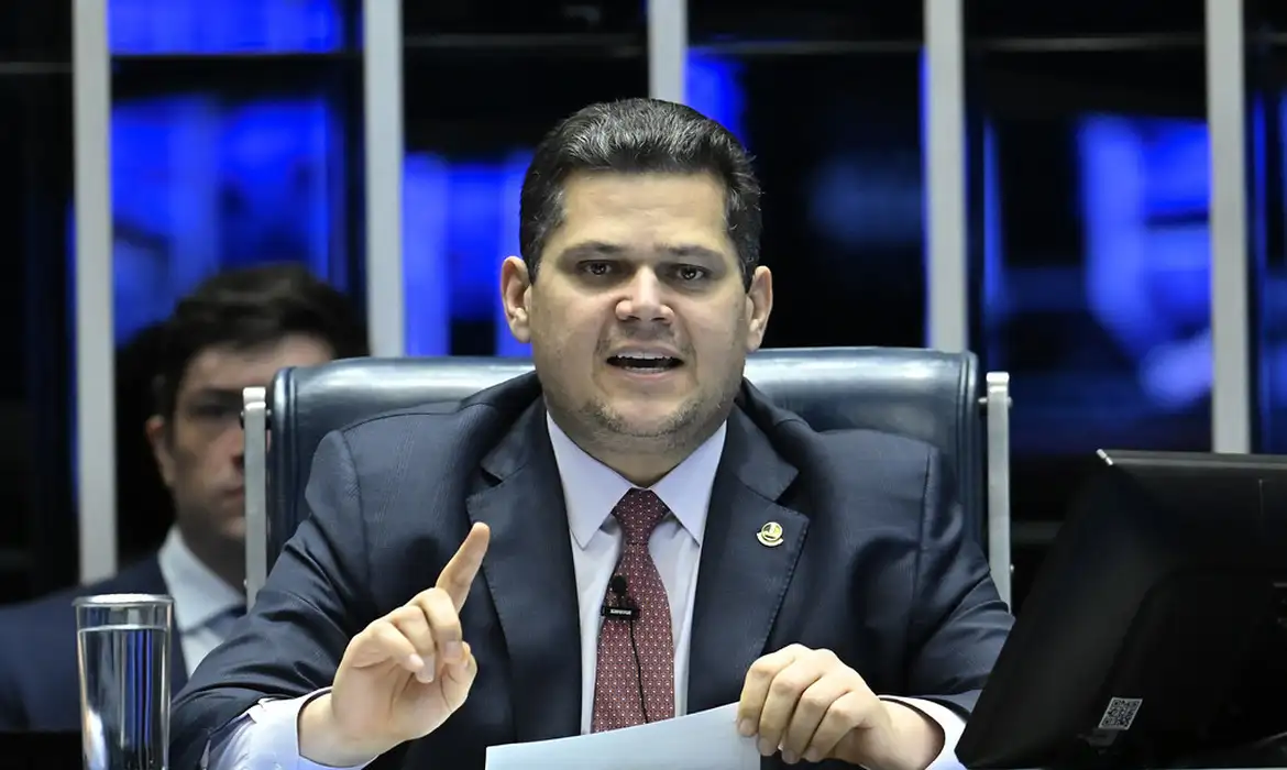 O presidente do Senado, senador Davi Alcolumbre
