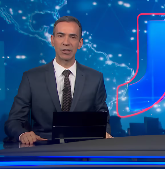 César Tralli estreou na bancada do 'Jornal Nacional' na segunda-feira, 3