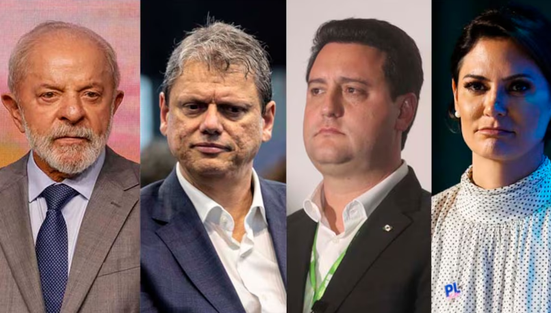 Pesquisa Genial/Quaest divulgada nesta quinta-feira, 13. Combo com Lula/Tarcísio/Ratinho/Michele.