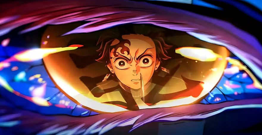 Cena do filme 'Demon Slayer: castelo infinito' (2025)