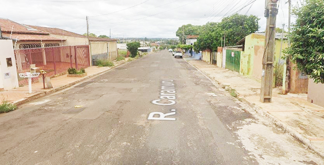 Rua onde fica a residência em que o idoso foi encontrado morto